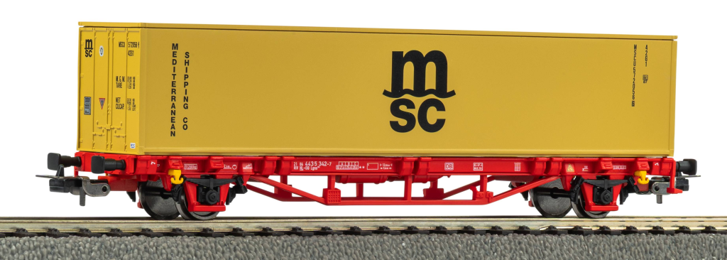 PIKO 27726 Containertragwagen MSC NS V 1x40“ Spur H0