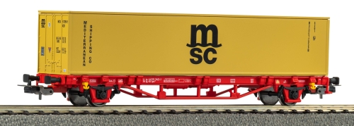 PIKO 27726 Containertragwagen MSC NS V 1x40“ Spur H0