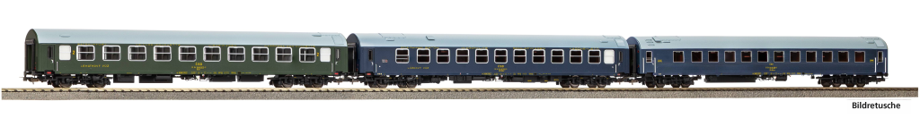 PIKO 28319 3er Set Y wagen CSD Istropolitan/Dukla  Spur H0