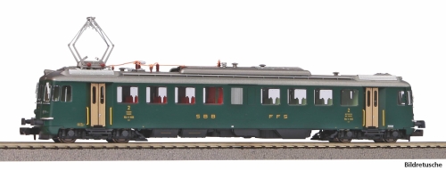 PIKO 94152 Triebwagen RBe 4/4 1406 Prototyp, grün, alte Schrift, SBB, Ep. IV Spur N