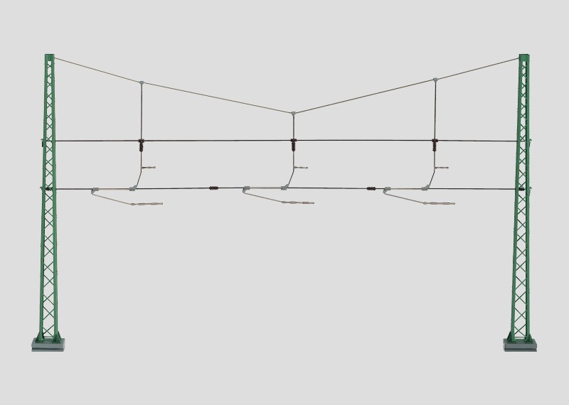 Märklin 074131 Quertragwerk für 3 Gleise Spur H0
