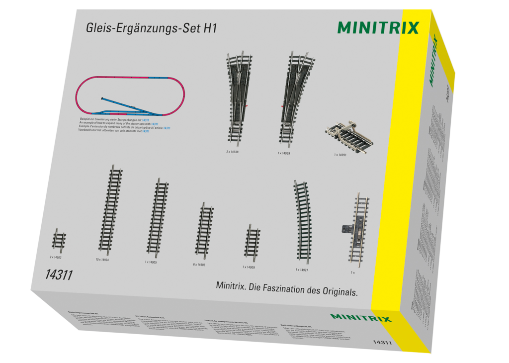 Minitrix T14311 Gleis-Ergänzung Set H1 Spur N