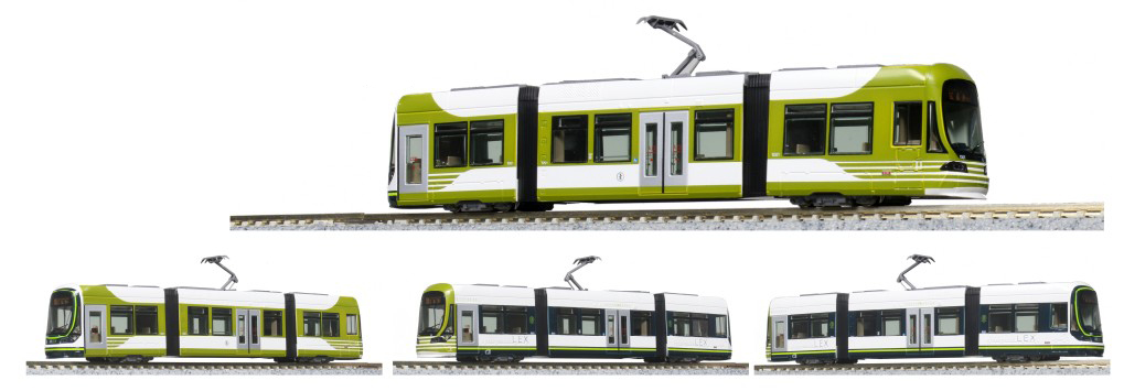 Kato K148045 Straßenbahn Hiroden 1001 LRV HER/Hiroden Bus, Ep.VI Spur N