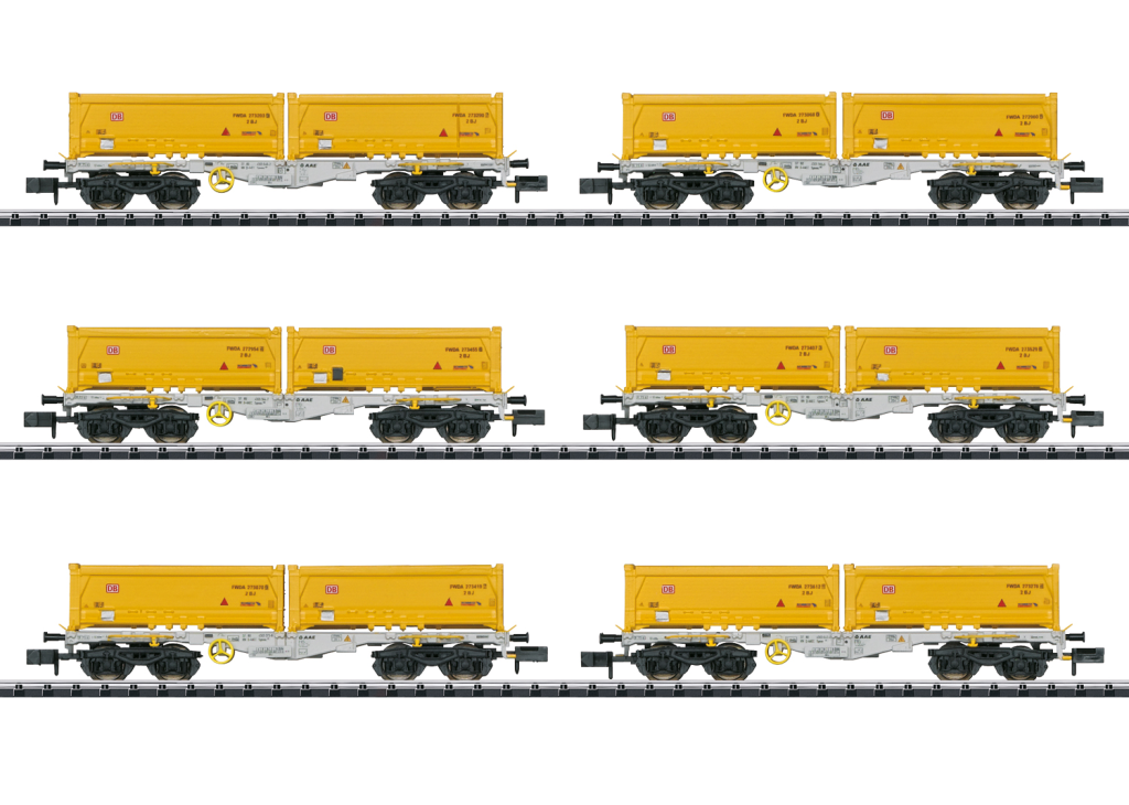 Trix T15075 Containertragwagen Set Spur N