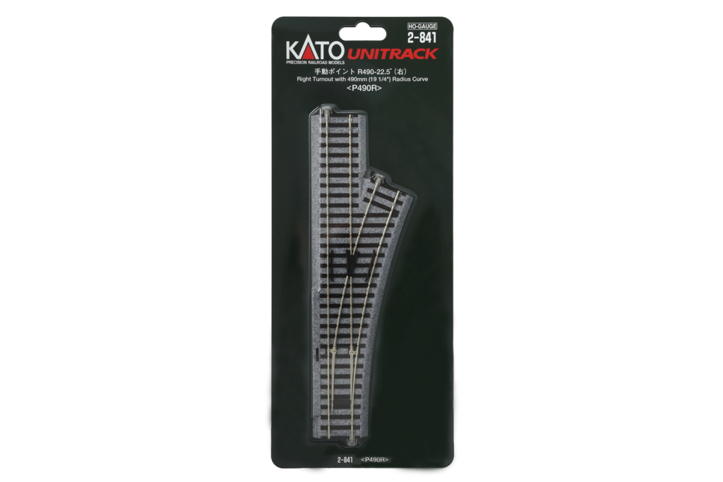 Kato K2-841 Weiche rechts R490mm 22,5° 1 Stück Spur H0