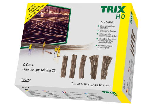 Trix T62902 C-Gleis Ergänzungspackung C2 Spur H0