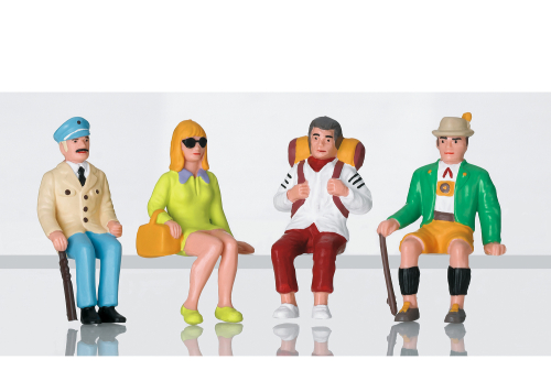 LGB L53007 Figuren Set Touristen sitzend Spur G