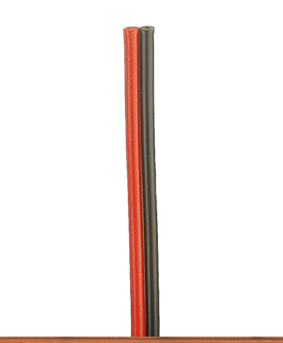 BRAWA 32380 Doppellitze 0,75mm² 15m Spule rot schwarz