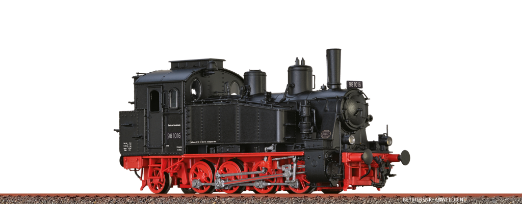 BRAWA 40590 Dampflokomotive 98.10 DB Epoche III DC BASIC+ Spur H0