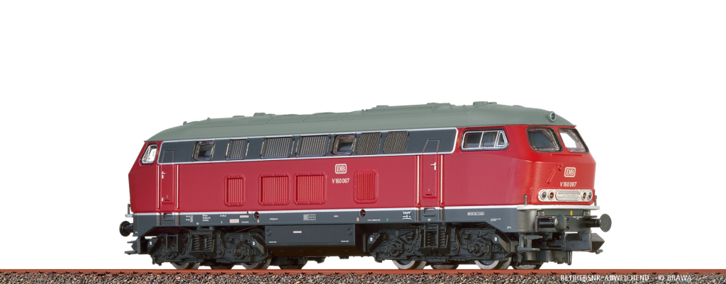 BRAWA 41158 Diesellokomotive V160 DB Epoche III DC Digital EXTRA Spur H0