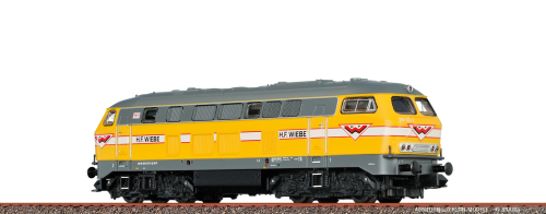 BRAWA 41172 Diesellokomotive 216 Wiebe Epoche VI DC Analog BASIC+ Spur H0