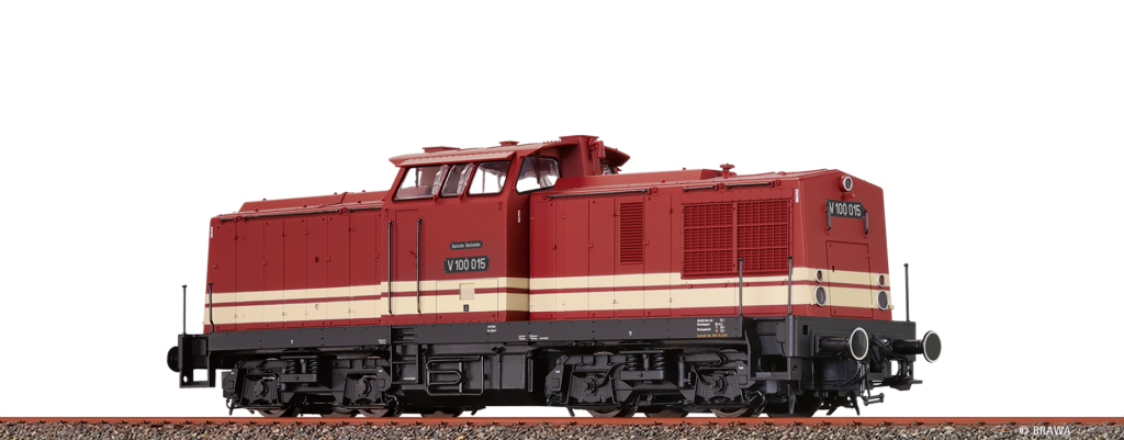 BRAWA 41284 Diesellokomotive V100 DR Epoche III DC Analog BASIC+ Spur H0