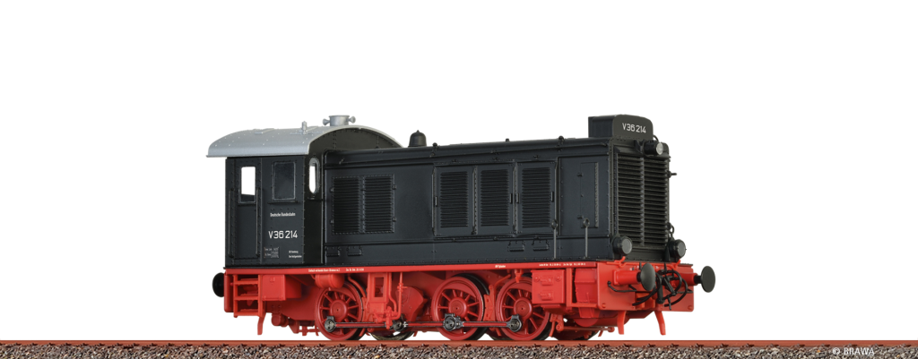 BRAWA 41654 Diesellokomotive V36 DB Epoche III DC Analog BASIC+ Spur H0