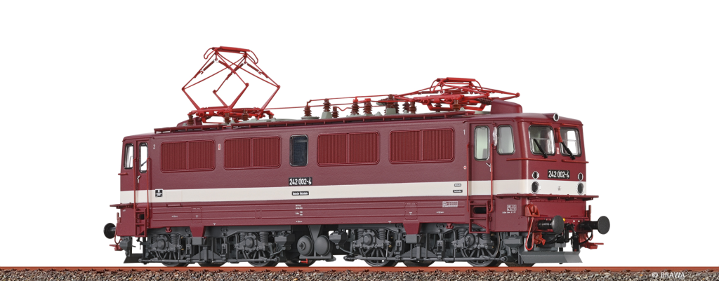 BRAWA 43128 Elektrolokomotive 242 DR Epoche IV DC Digital EXTRA Spur H0