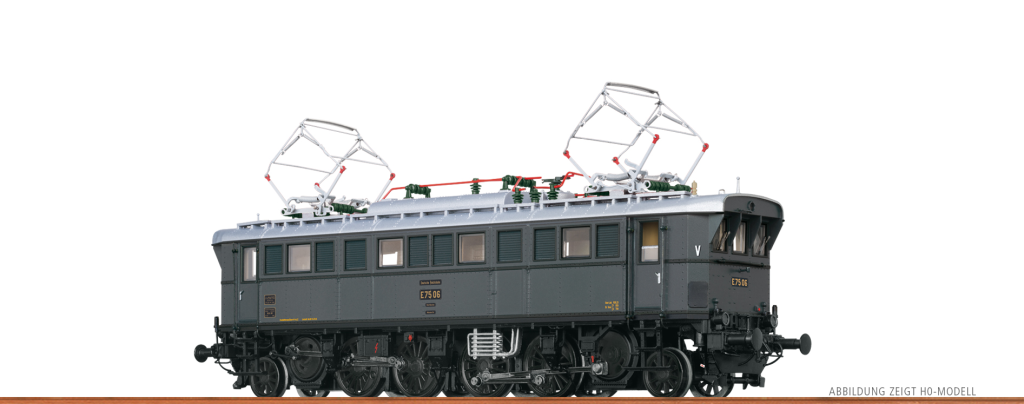 BRAWA 43238 Elektrolokomotive E75 DRG Epoche II DC Digital EXTRA Spur H0