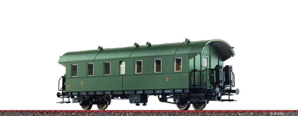 BRAWA 46760 Personenwagen Ci-28 SNCF Epoche III (LED) Spur H0