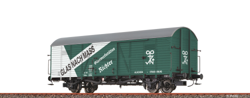 BRAWA 48748 Güterwagen Gkklms ÖBB Epoche III Glaswerk Spur H0