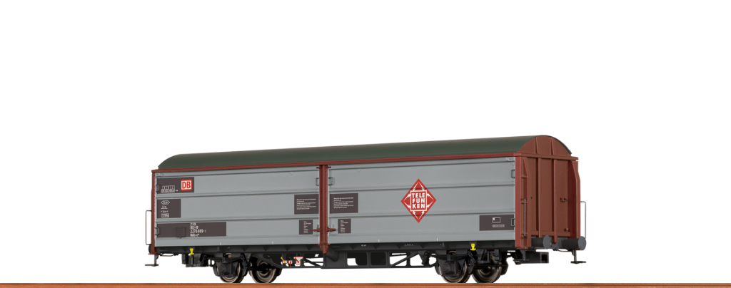 BRAWA 48989 Güterwagen Hbills-x DB Epoche VI Telefunken Spur H0