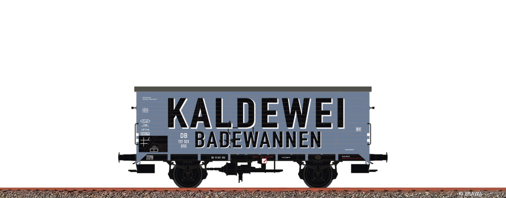 BRAWA 49803 Güterwagen G10 DB Epoche III Kaldewei (B2005) Spur H0