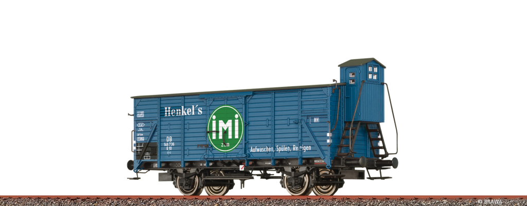 BRAWA 49827 Güterwagen G10 DB Epoche III IMI Spur H0