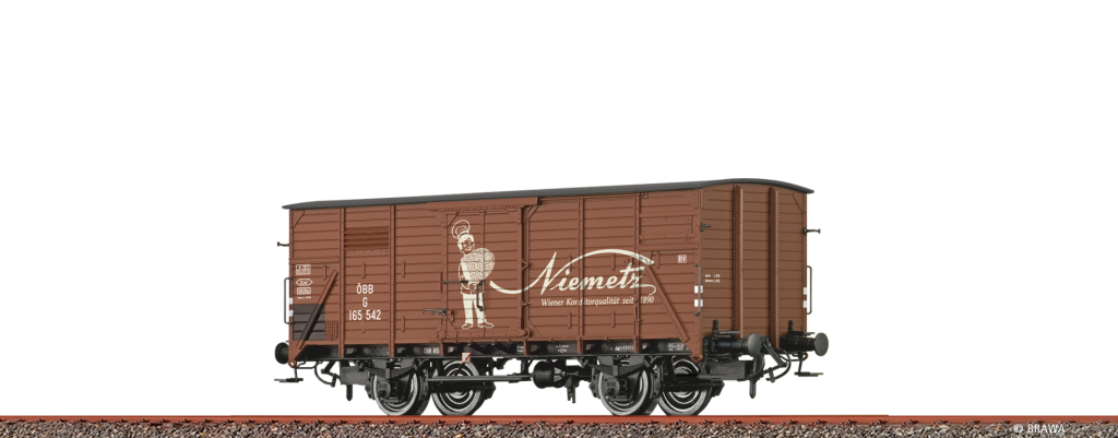 BRAWA 49829 Güterwagen G ÖBB Epoche III Niemetz Spur H0