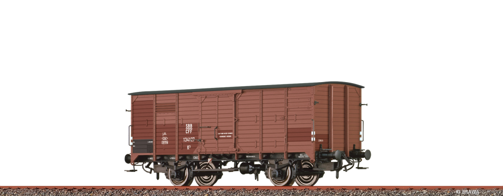 BRAWA 49838 Güterwagen K3 SBB Epoche II Spur H0