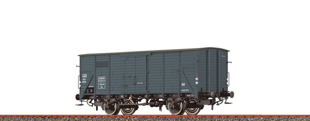 BRAWA 49855 Gedeckter Güterwagen Kw CFL Epoche III Spur H0