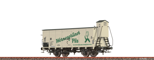 BRAWA 49862 Gedeckter Güterwagen P Bierw. DR IV Wernesgrüner Spur H0