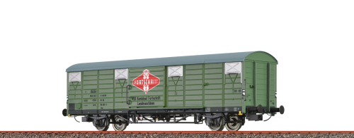 BRAWA 49918 Gedeckter Güterwagen Gbs 1500 DR IV Fortschr. Spur H0