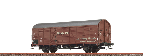 BRAWA 50473 Gedeckter Güterwagen Glr 23 DB III MAN Spur H0