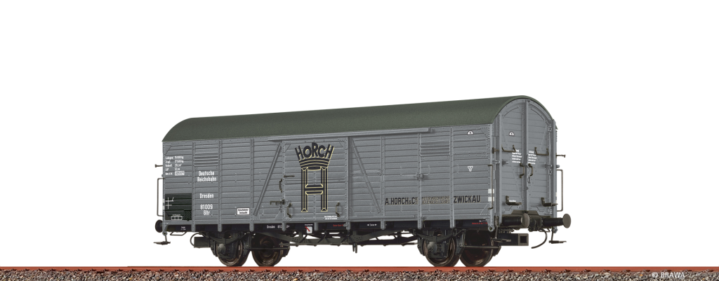BRAWA 50477 Gedeckter GüterwageDresdeDRG II Horch Spur H0