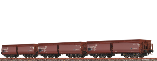 BRAWA 50679 Offener Güterwagen Fads (SET) DB Epoche IV (3) Spur H0