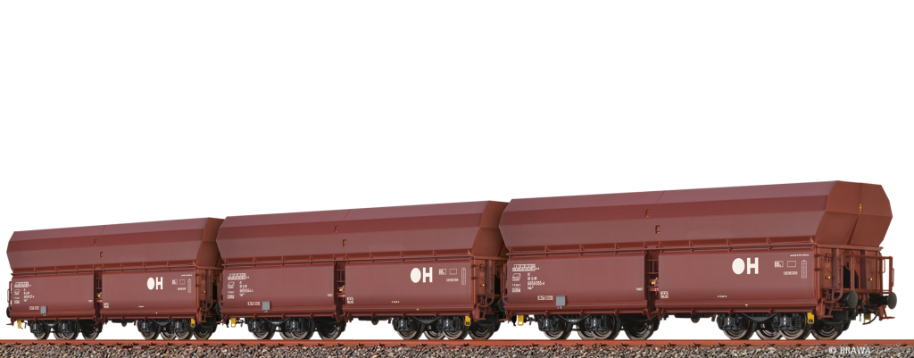 BRAWA 50680 Offener Güterwagen Fals (SET) DB AG Epoche VI (3) Spur H0