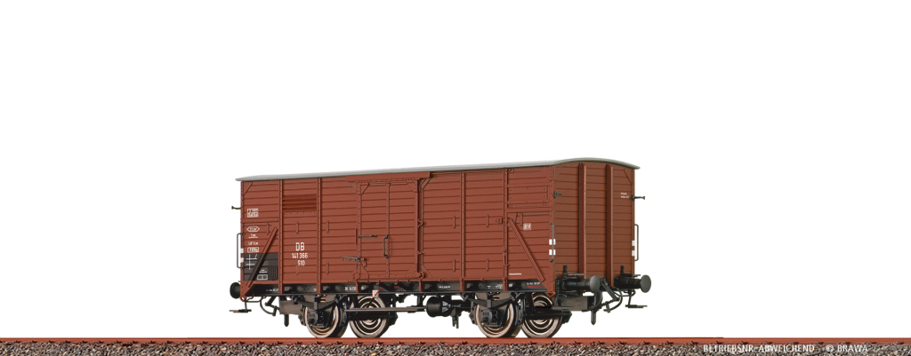 BRAWA 67493 Gedeckter Güterwagen G 10 DB Epoche III Spur N