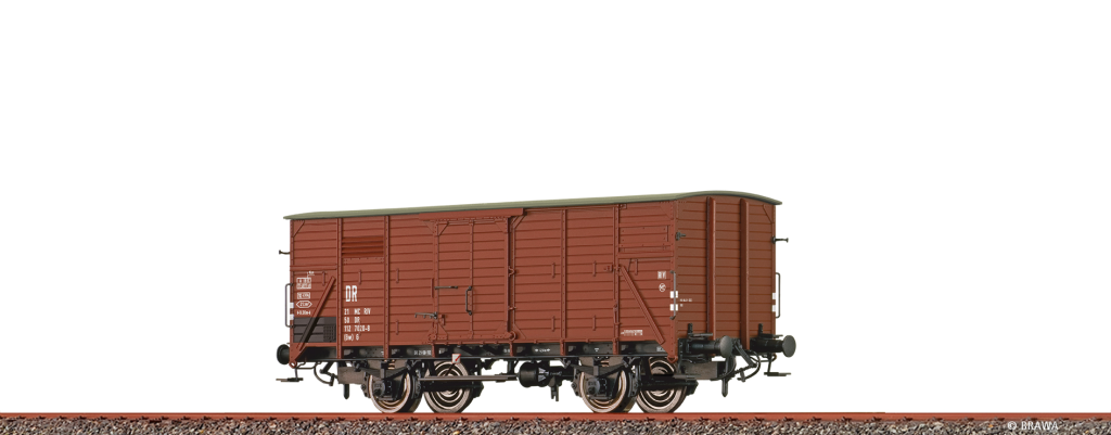BRAWA 67496 Gedeckter Güterwagen (Gw) G DR Epoche IV Spur N