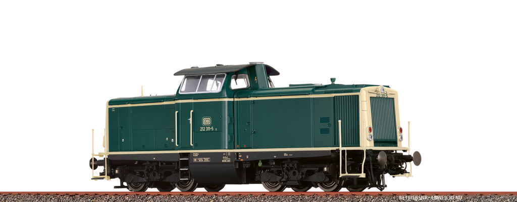 BRAWA 70024 Diesellokomotive 212 DB Epoche IV DC Spur H0