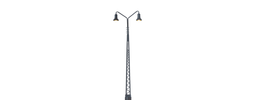 BRAWA 84019 LED Gittermastleuchte Stecksockel einzeln Spur H0