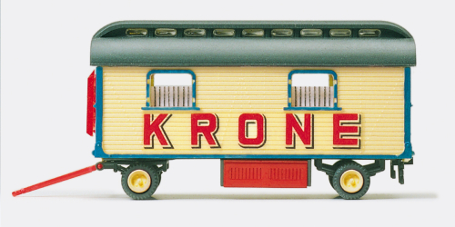 Preiser 21015 Zirkus Krone Wohnwagen Fertigmodell Spur H0