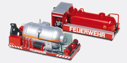 Preiser 31152 Feuerwehr Wechselaufbau CO2- Saug- und Druckbehälter Spur H0