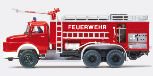 Preiser 31163 Feuerwehr Flugplatz Tanklöschfahrzeug FTLF MB LAK 2624 Aufbau Metz Flughafen Berlin Spur H0