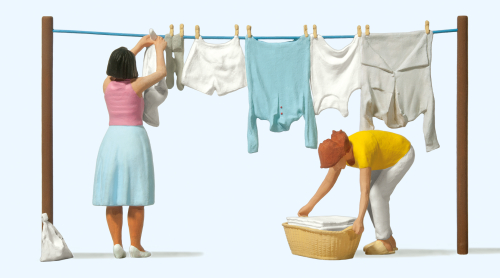 Preiser 44936 Frauen beim Wäscheaufhängen Spur G / Spur II