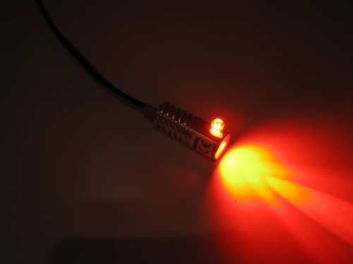 LED Adapter für Lichtwellenleiter Lichtleiter LWL Leuchtfarbe rot