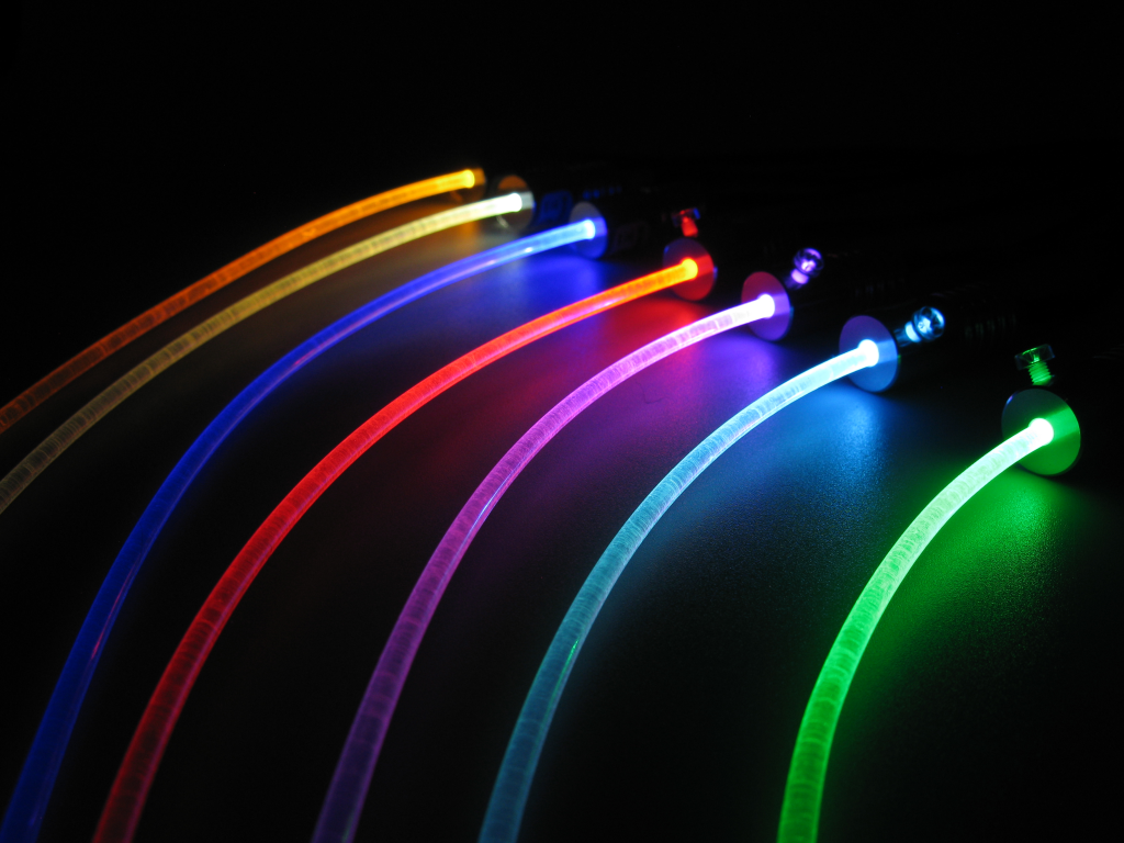 LED Adapter für Lichtwellenleiter Lichtleiter LWL verschiedene Leuchtfarben
