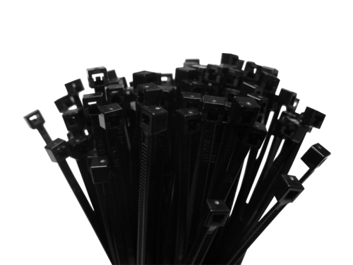 Klebesockel Kabelbinderhalter schwarz 25mm x 25mm 100 Stück 