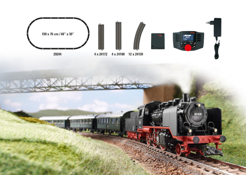 Märklin 029244 Digital-Startpackung Nebenbahn mit BR 24 Spur H0