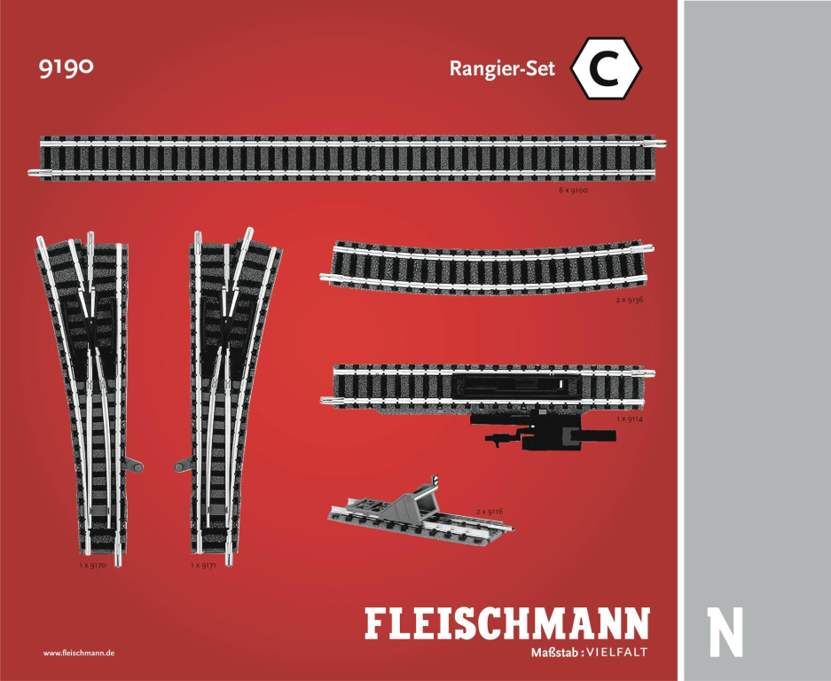 Fleischmann 9190 Rangier Set C Spur N