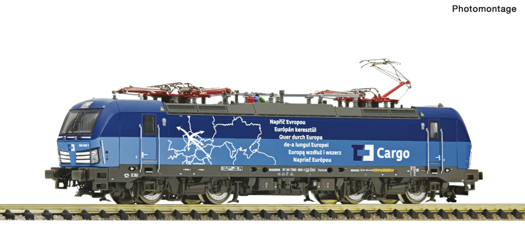 Fleischmann 739315 Elektrolokomotive 383 003-1 CD Cargo Spur N