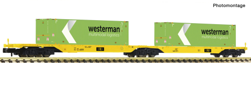 Fleischmann 825342 Container Doppeltragwagen CLIP Spur N