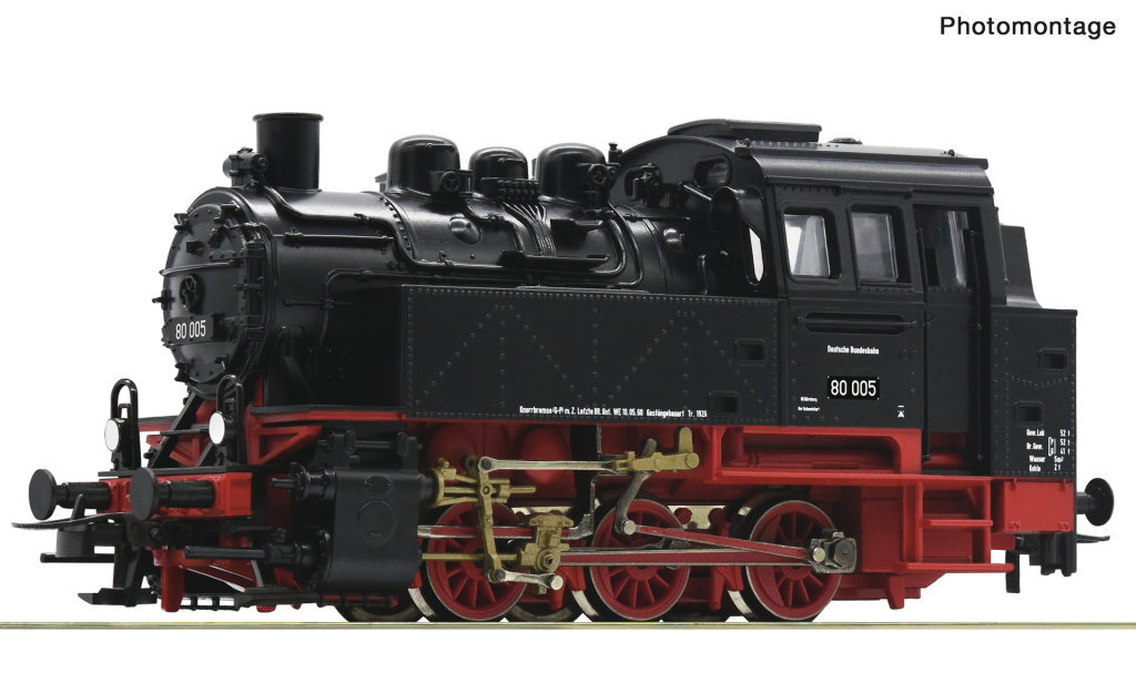 ROCO 52208 Dampflokomotive BR 80 DB Spur H0