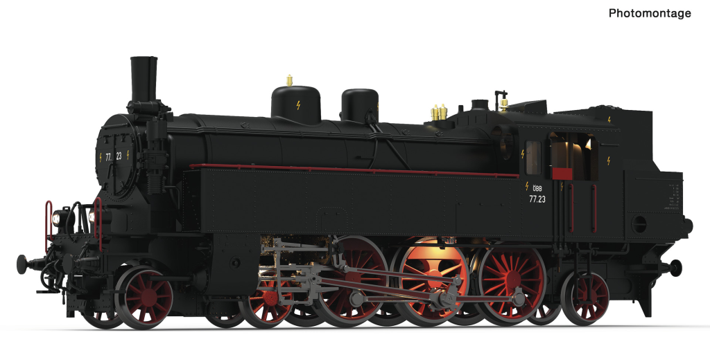 ROCO 70076 Dampflokomotive 77.23 ÖBB Spur H0